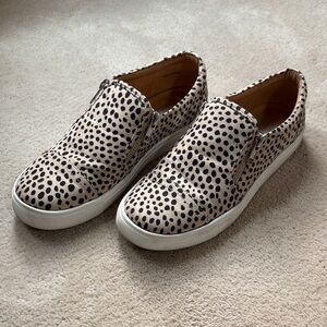 Dolce Vita Leopard Print Slip-On Sneakers